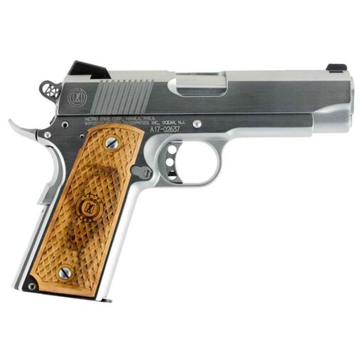 american classic 1911 commander 9mm luger 425in hard chrome pistol 9 1 rounds
