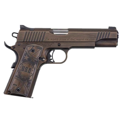 auto ordnance 1911 a1 old glory 45 auto acp 5in bronze cerakote stainless