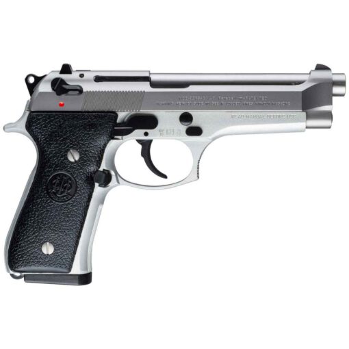beretta 92fs inox 9mm luger 49in satin stainless steel pistol 10 1 rounds