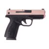 bersa bp9cc 9mm luger 33in pink champagne cerakote pistol 8 1 rounds