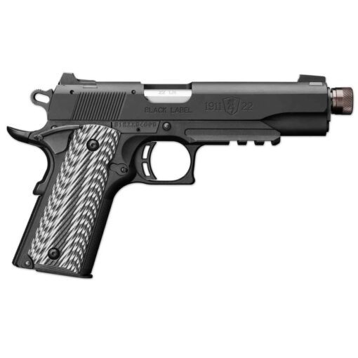 browning 1911 22 black label 22 long rifle 49in matte black pistol 10 1