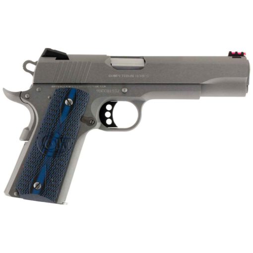 colt 1911 government competition 9mm luger 5in stainless steel w g10 blue