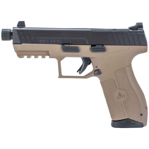iwi masada tactical 9mm luger 46in flat dark earth pistol 17 1 rounds