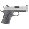 ruger sr1911 officer 9mm luger 36in low glare stainless pistol 8 1 rounds