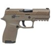 sig sauer p320 compact 357 sig 39in flat dark earth pistol 10 1 rounds