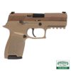 sig sauer p320 nitron compact 9mm luger 39in coyote brown pistol 15 1 rounds