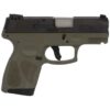 taurus g2s 9mm luger 326in od green black pistol 7 1 rounds