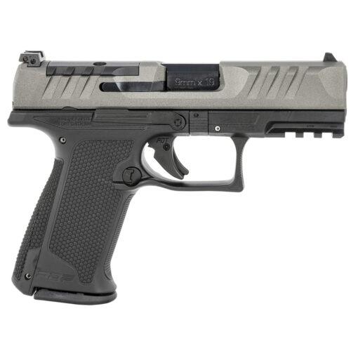 walther pdp f series 9mm luger 4in gray pistol 15 1 rounds